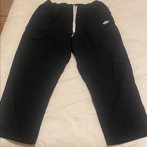 Nike Men's Black Cargo Pants- cotton